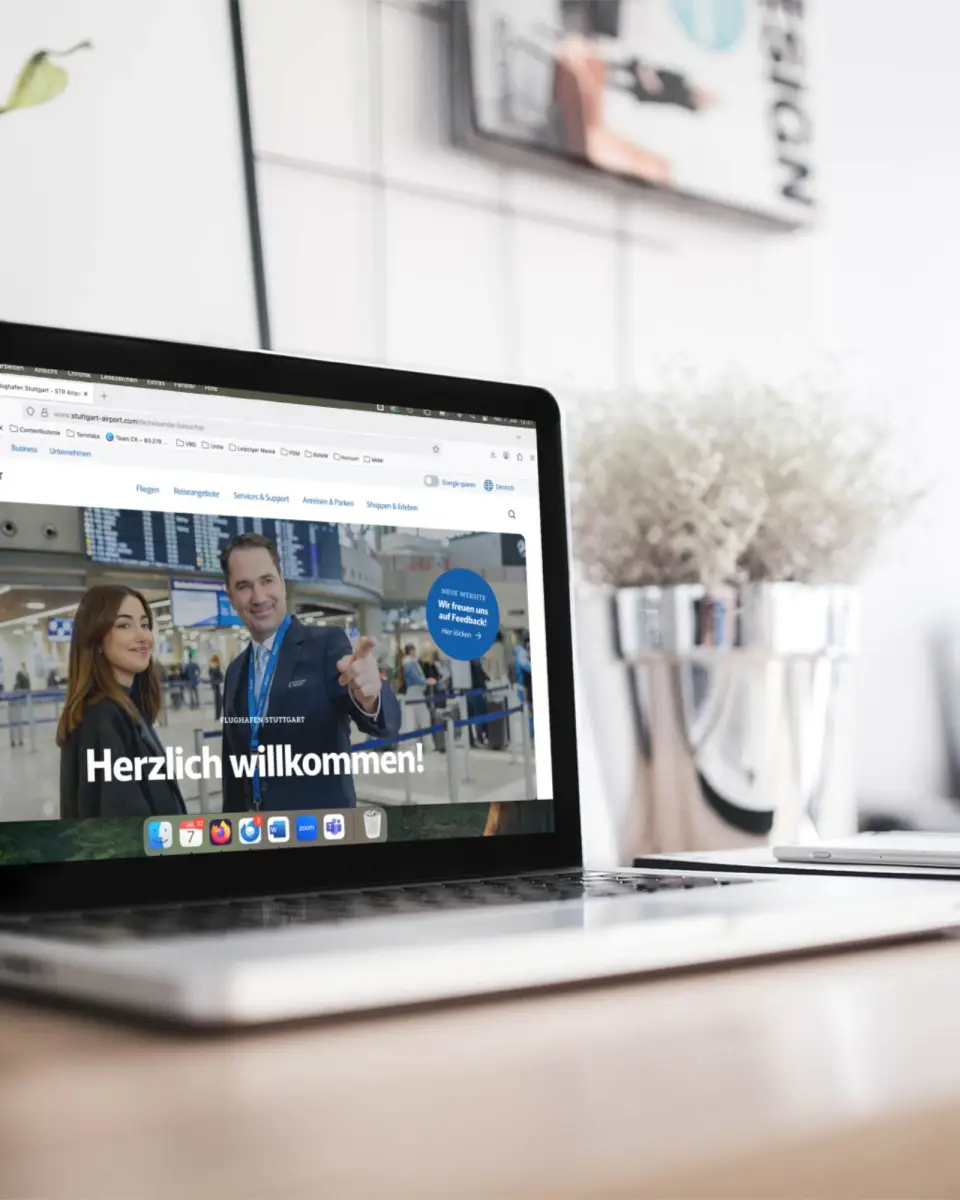 Flughafen Stuttgart: Website